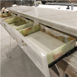 Faux Alabaster White Stone For Countertop