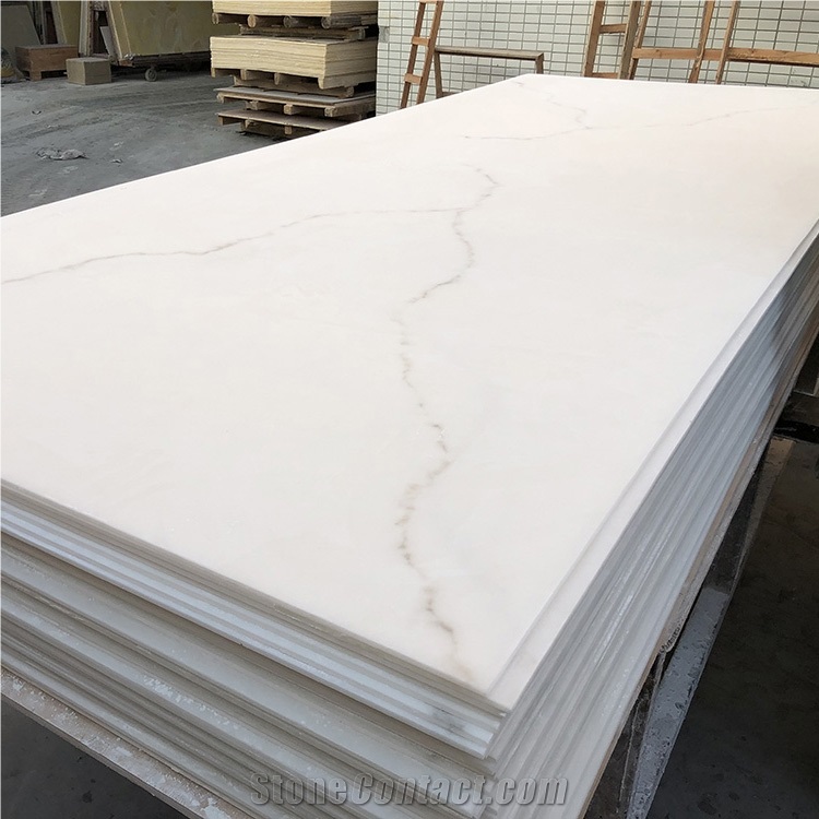 Hot Sale Faux Onyx White Color Alabaster Panels