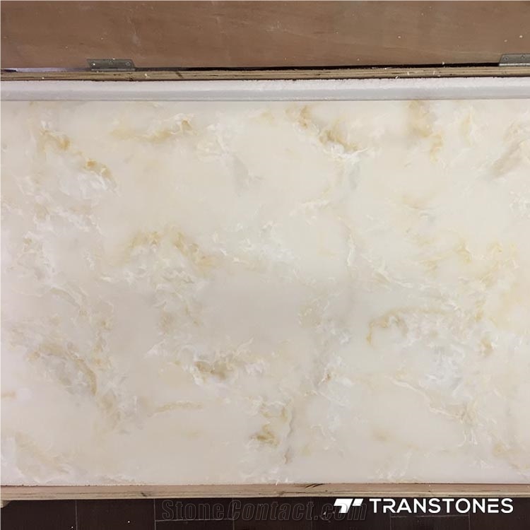 Hot Sale Translucent Polished Faux Alabaster Wall Panel