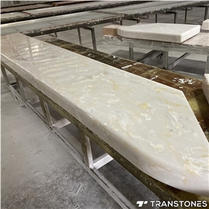 Translucent Customized Size Onyx Bar Top