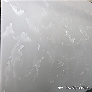 Translucent White Alabaster Wall Covering Stone