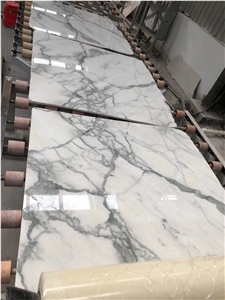 Chinese Calacatta Slabs &Tiles, White Marble