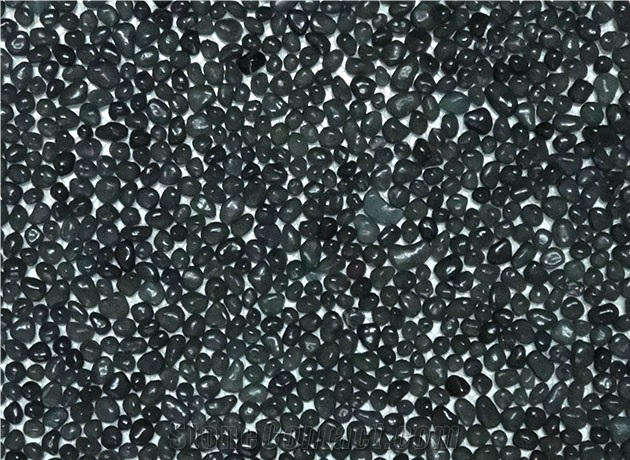 Black Crystal-4911 Glass Pebble Mosaic