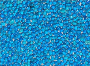 Blue Crystal-4901 Glass Pebble Mosaic