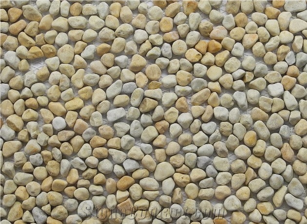 Cream Yellow Pebble Stone-4705