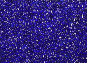 Dark Blue-4908 Glass Pebble Mosaic
