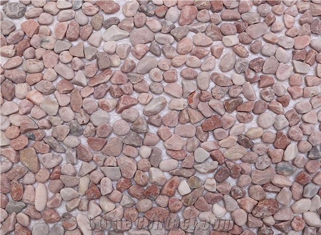 Pink Color Marble Pebbles-4803