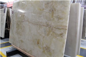 Afghanistan White Onyx Jade Polished Slabs With Red Vein