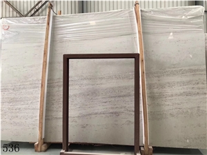 American Beige Marble Wooden Grain Slab in China