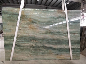 Brazil Royal Green Quartzite Slab Tiles Wall Cladding
