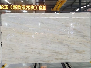 China Drama Gold Marble Slab Tiles Wall Cladding