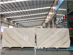 China Earl White Marble Slab Tiles Wall Cladding