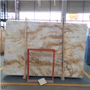 China Golden Jade Slab Wall Floor Tiles Vanity Use