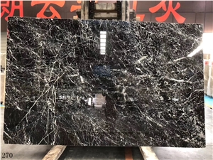 China Italy Black Marble Slab Tiles Wall Cladding