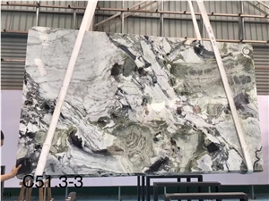 China Jade Green Marble Slab Tiles Wall Cladding
