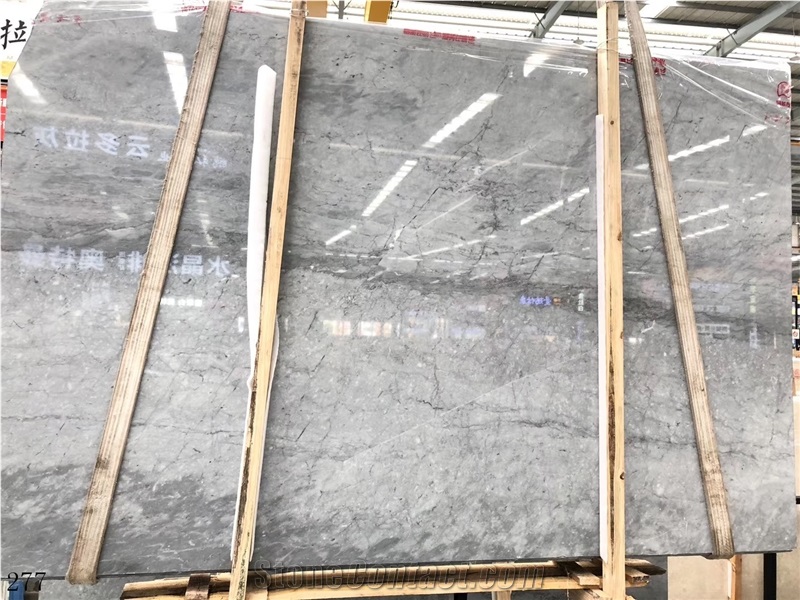 China Maserati Grey Marble Slab Tiles Walling Use