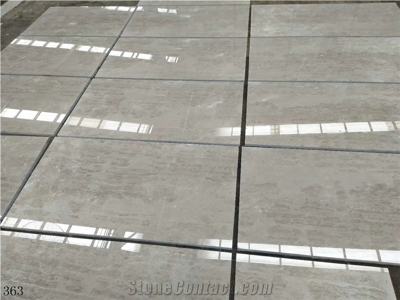 China Milano Light Grey Marble Slab Tiles Walling