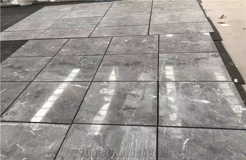 China Venato Grey Slab Tile Waterjet Pattern