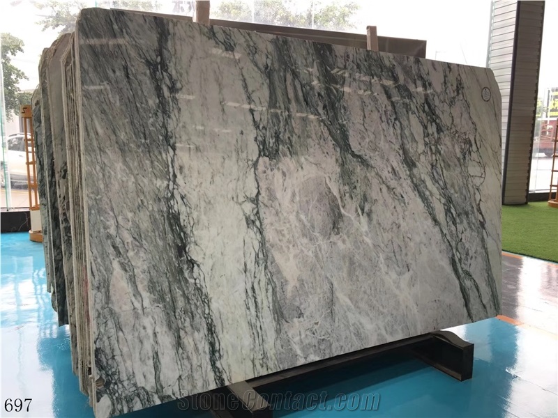 China Vielot White Marble Slab Tiles Wall Cladding