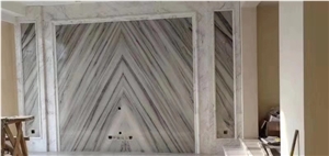 China White Sand Marble Slab Tiles Wall Cladding