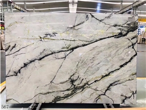 Clivia White Marble Slab Tile in China Market