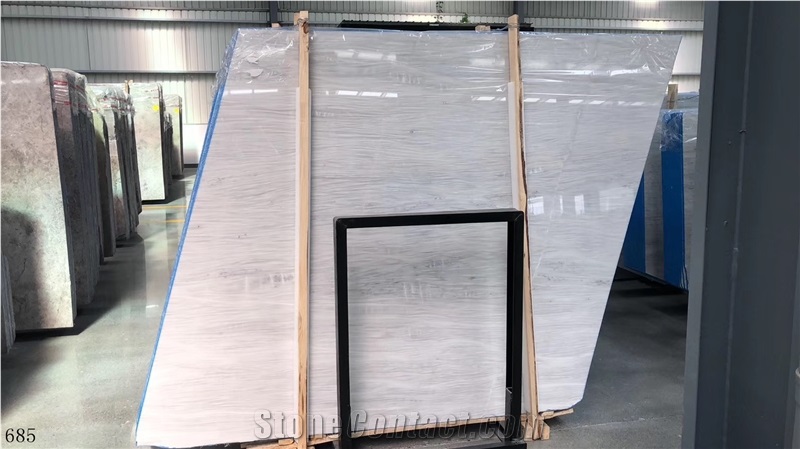 French Crystal Wood White Wooden Slab in China