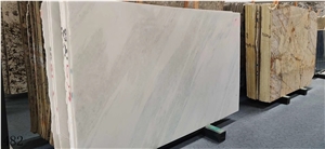Greece Stenopos Semi White Marble Slab Wall Tiles