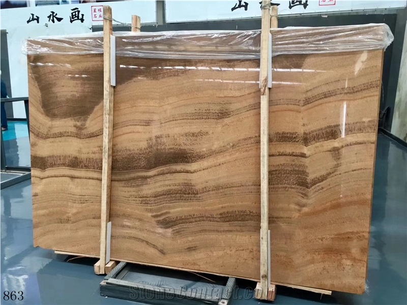 Imperial Wood Vein Marble Royal Wooden Yellow Slab