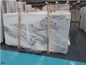 Ink White Marble Mountain Jade Slab in China