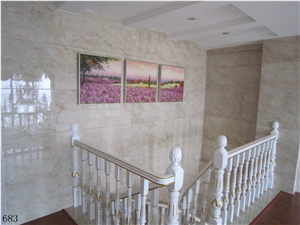 Iran England Beige Cream Marble Slab Tile in China