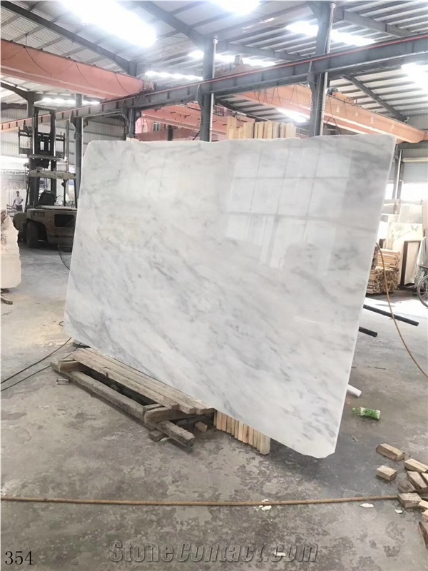 Italy Alice White Marble Slab Tiles Wall Cladding