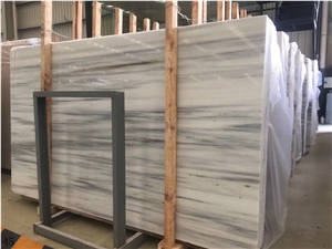 London White Marble Slab Tiles Wall Cladding Use