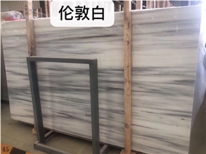 London White Marble Slab Tiles Wall Cladding Use