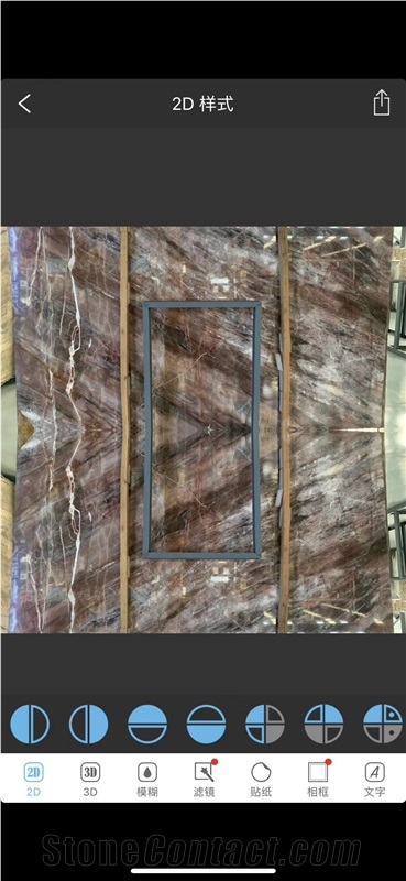 Louis Brown Marble Slab Tiles Wall Cladding Use