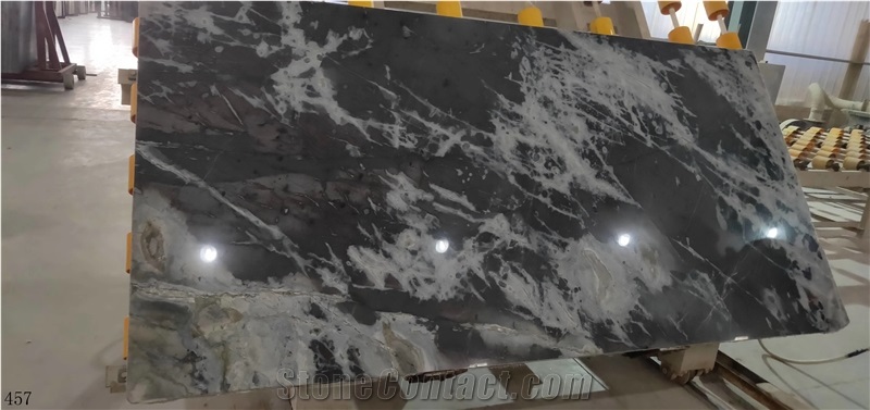 Negro Pinta Marmol Black Marble Slab Tile Stone