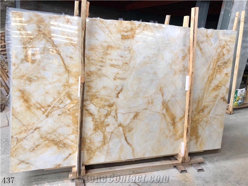 New Amber Jade Golden Jade Marble Wall Covering