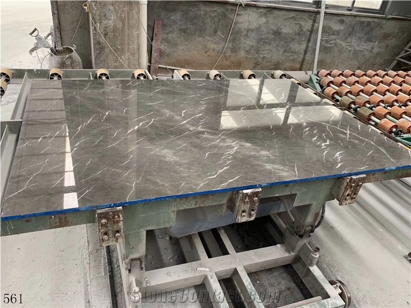 New Grey Marble Real Madrid Ash Stone Slab Floor