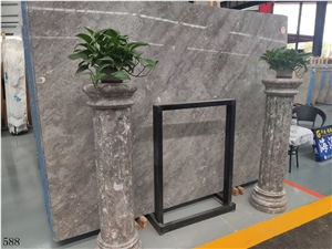 Ocean Gray Fossil Grey Marble Slab in China Market