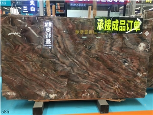 Red Louis Agate Marble Slab Tile for Floor