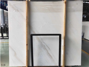 Royal White Onyx Slab Tiles Wall Cladding Vanity