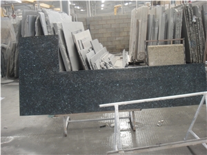 Norway Silver Pearl Blue Granite Thick Slabs For Buliding