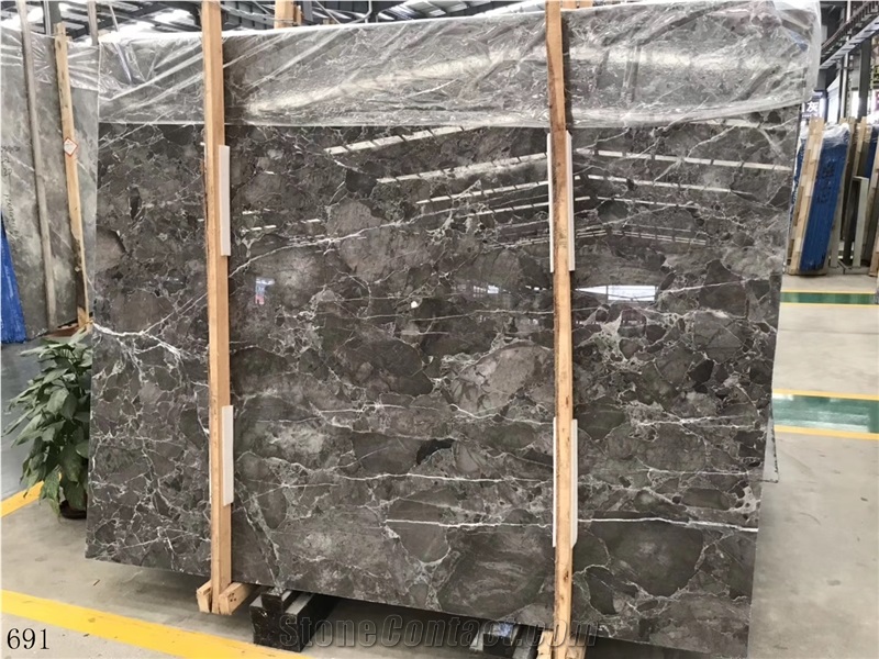 Turkey Jaguar Grey Marble Slab Wall Floor Tiles