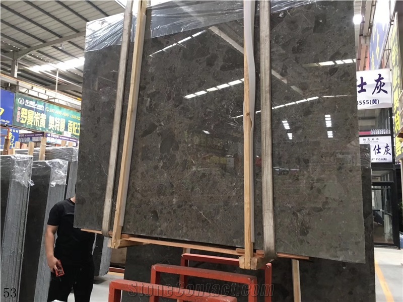Turkey New Cyprus Grey Marble Slab Tiles Wall Use