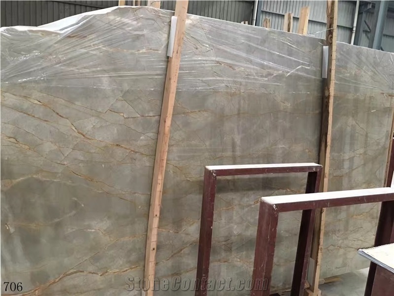 Turkey Picasso Gold Marble Slab Tiles Wall Use