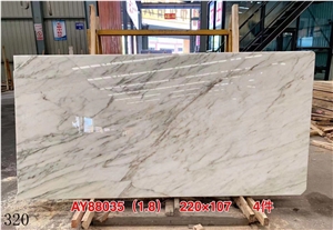 White Jade Marble Wall Cladding Commercial Floor