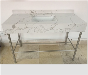 Quartz Top and Bottom Stone Design Stainless Steel