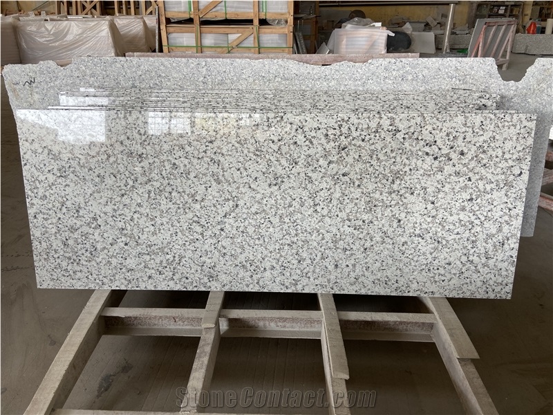 Big Flower White Granite Kitchen Countertops
