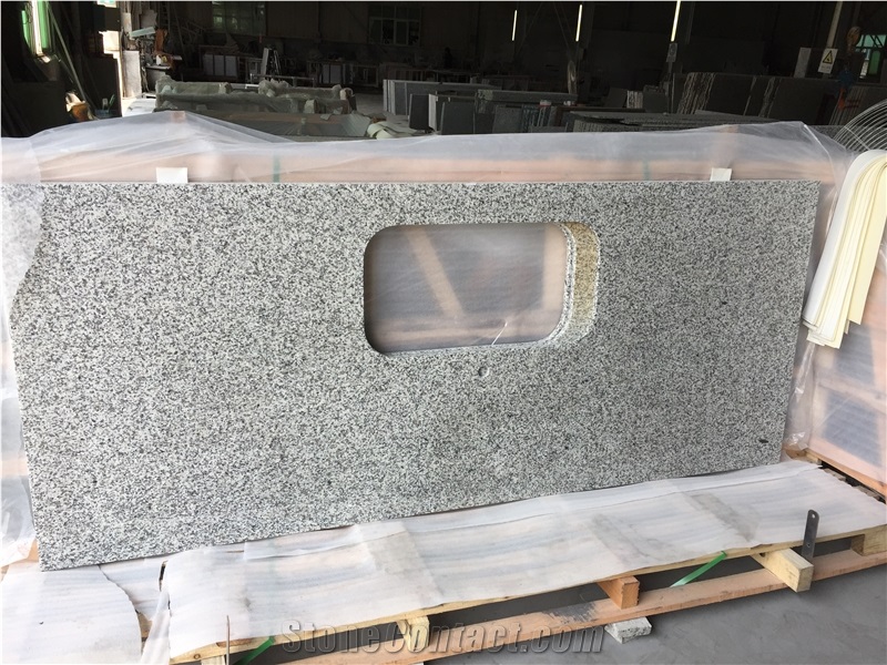 Blanco Taupe Granite Prefab Kitchen Countertops