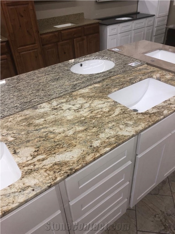 South African Gold Granite Slabs for Countertops