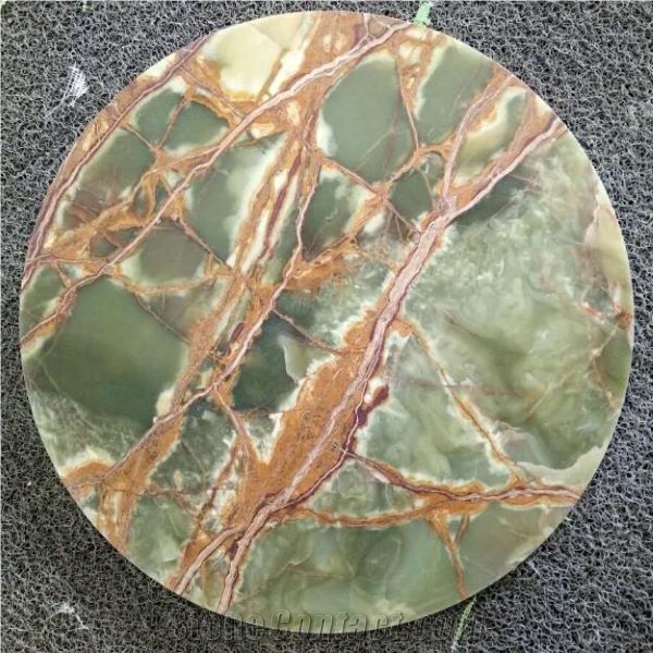 Ancient Green Onyx Tabletops